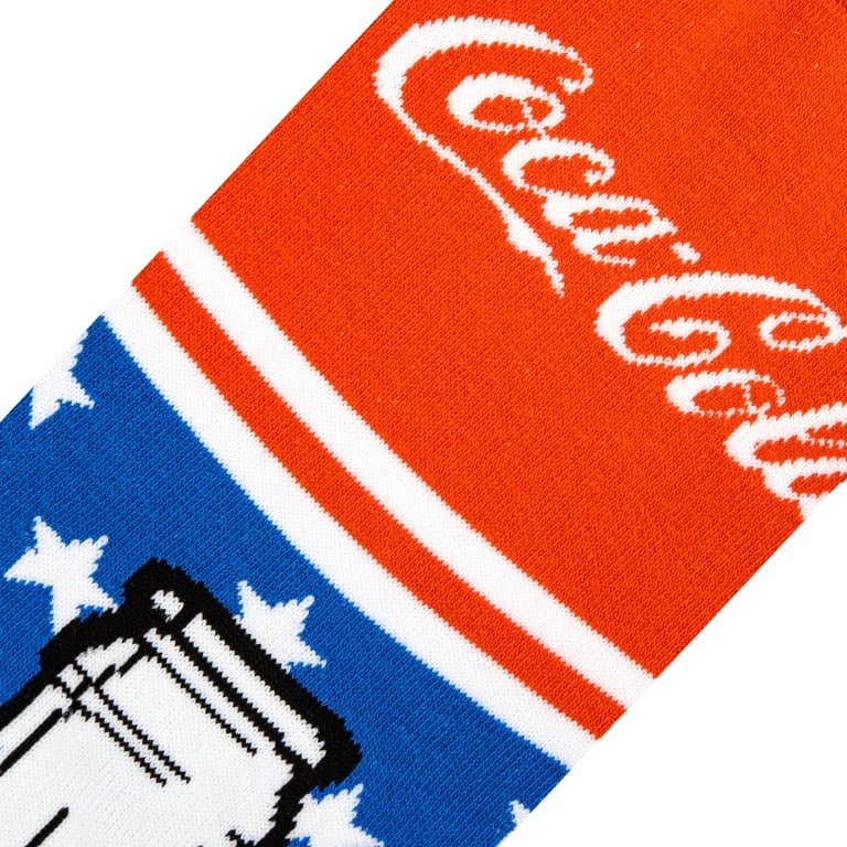 COCA-COLA Soda MEN’S PATRIOTIC CREW SOCKS ODD SOX BRAND