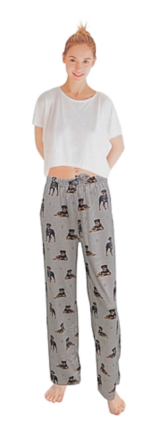 COMFIES UNISEX ROTTWEILER PAJAMA BOTTOMS E&S PETS (CHOOSE SIZE) - Novelty Socks for Less