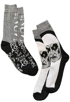 THE NUN Movie Men’s 2 Pair Of Socks ‘PLEASE, THIS WAY SISTER PLEASE’ - Novelty Socks And Slippers