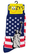 FOOZYS Brand Men’s PATRIOTIC Socks (Choose Style) - Novelty Socks And Slippers
