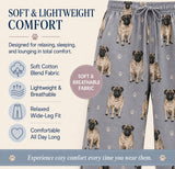 PUG Dog Adult Unisex PAJAMA BOTTOMS COMFIES Brand By E&S PETS (CHOOSE SIZE)