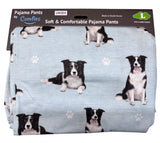 COMFIES UNISEX BORDER COLLIE PAJAMA BOTTOMS E&S Pets - Novelty Socks And Slippers