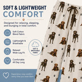 CHOCOLATE LABRADOR Dog Adult Unisex PAJAMA BOTTOMS COMFIES Brand By E&S PETS (CHOOSE SIZE)