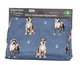 PIT BULL Dog Adult Unisex PAJAMA BOTTOMS COMFIES Brand By E&S PETS (CHOOSE SIZE) - Novelty Socks And Slippers