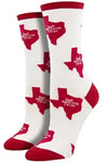 SOCKSMITH Brand Ladies ‘DON’T MESS WITH TEXAS’ Socks - Novelty Socks for Less