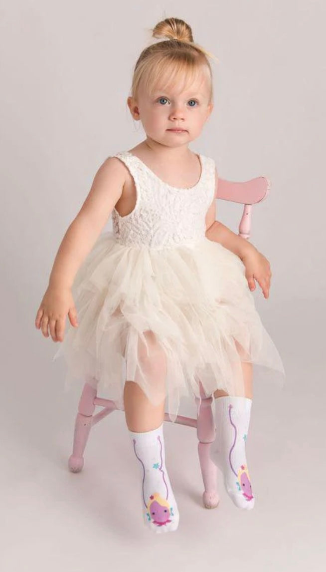 SQUID SOCKS Brand Unisex INFANT/TODDLER 3 Pair Of STAY ON Socks ‘CORA COLLECTION’ - Novelty Socks And Slippers