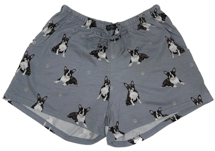 COMFIES LOUNGE PJ SHORTS Ladies BOSTON TERRIER Dog By E&S PETS