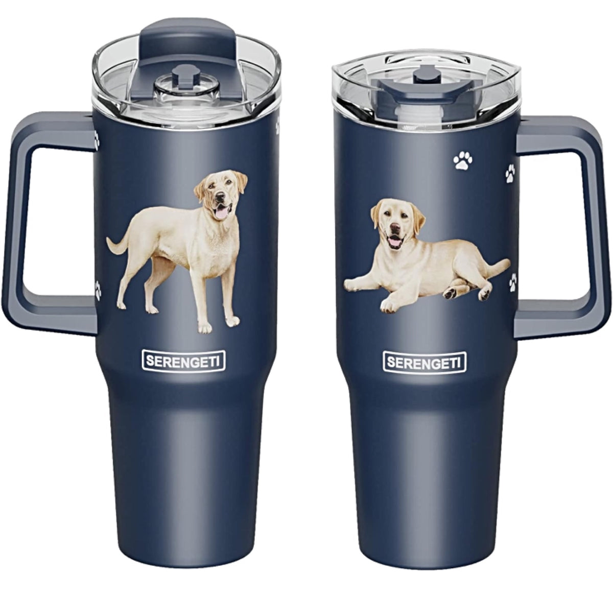 Zoe the Yellow Lab - 40oz Tumbler with Handle