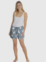 COMFIES Brand LOUNGE PJ SHORTS Ladies WESTIE DOG By E&S PETS - Novelty Socks And Slippers