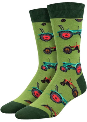 SOCKSMITH Brand Men’s TRACTOR Socks - Novelty Socks And Slippers