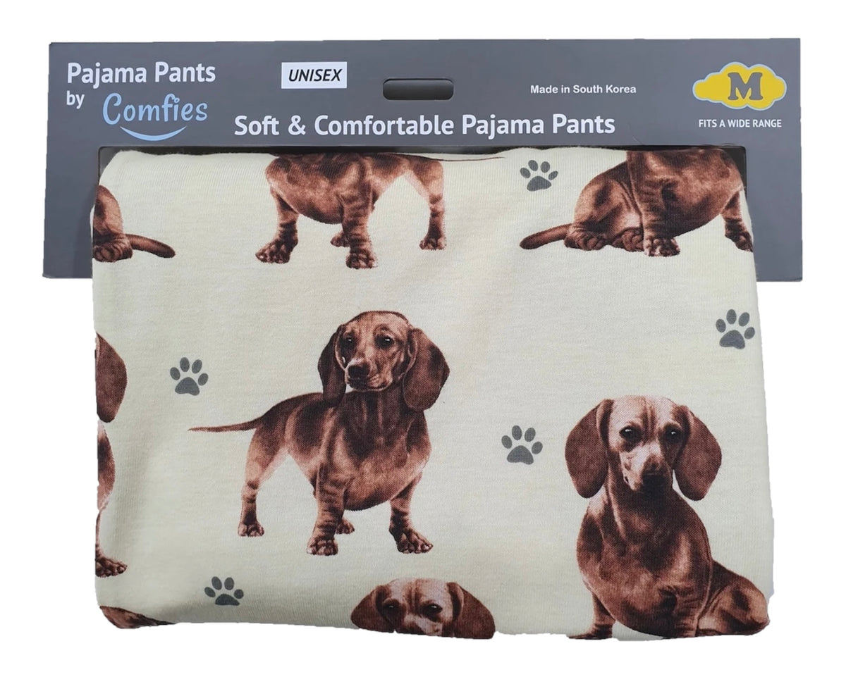 DACHSHUND Dog Adult Unisex PAJAMA BOTTOMS COMFIES Brand By E&S PETS (CHOOSE SIZE)