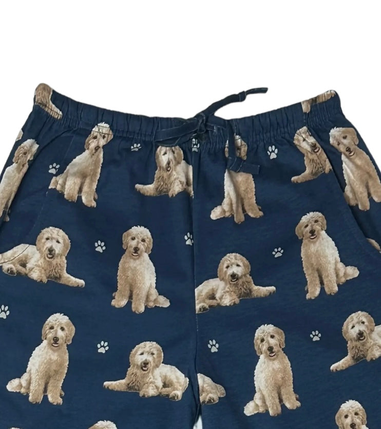 COMFIES Unisex GOLDENDOODLE Pajama Bottoms E&S PETS (CHOOSE SIZE) - Novelty Socks And Slippers