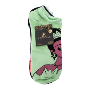 DISNEY PRINCESSES Ladies 5 Pair Of No Show Socks ‘FIERCE DREAMER’ - Novelty Socks And Slippers