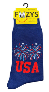 FOOZYS Brand Men’s PATRIOTIC Socks (Choose Style) - Novelty Socks And Slippers