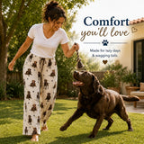 CHOCOLATE LABRADOR Dog Adult Unisex PAJAMA BOTTOMS COMFIES Brand By E&S PETS (CHOOSE SIZE)
