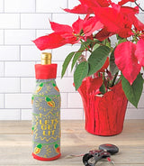 PRIMITIVES BY KATHY CHRISTMAS ALCOHOL WINE BOTTLE ‘LET’S GET LIT’ - Novelty Socks for Less