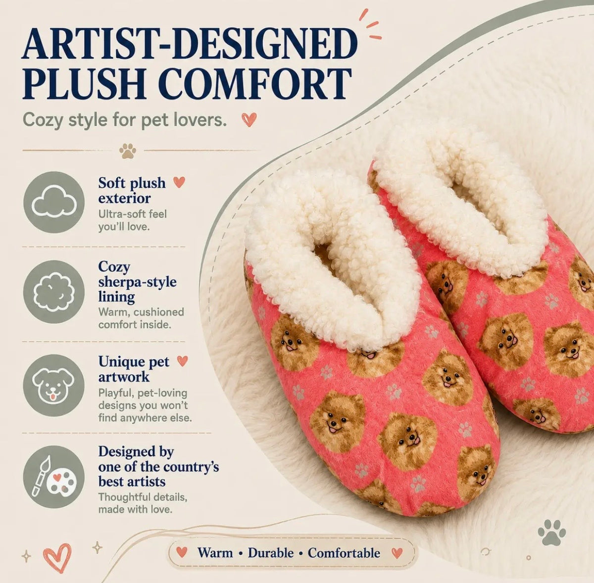 BLACK & WHITE TUXEDO CAT Ladies Non-Slip Slippers COMFIES BRAND By E&S Pets