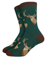 GOOD LUCK SOCK Brand Men’s BUCK DEER Socks - Novelty Socks And Slippers