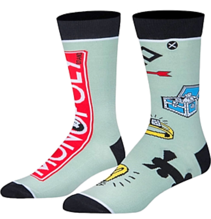 MONOPOLY Board Game Men’s SPLIT Socks ODD SOX Brand