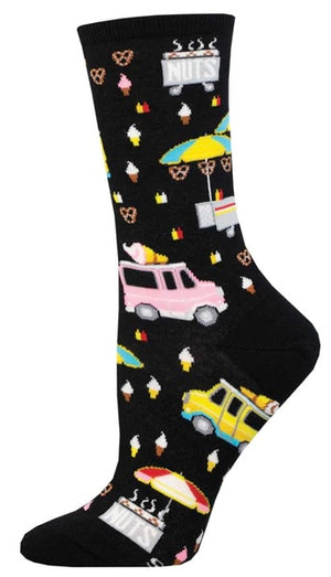 SOCKSMITH Brand Ladies STREET FOOD VENDORS Socks - Novelty Socks And Slippers