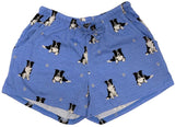 COMFIES LOUNGE PJ SHORTS Ladies BORDER COLLIE Dog By E&S PETS - Novelty Socks And Slippers