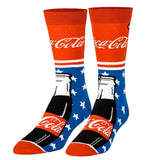 COCA-COLA Soda MEN’S PATRIOTIC CREW SOCKS ODD SOX BRAND