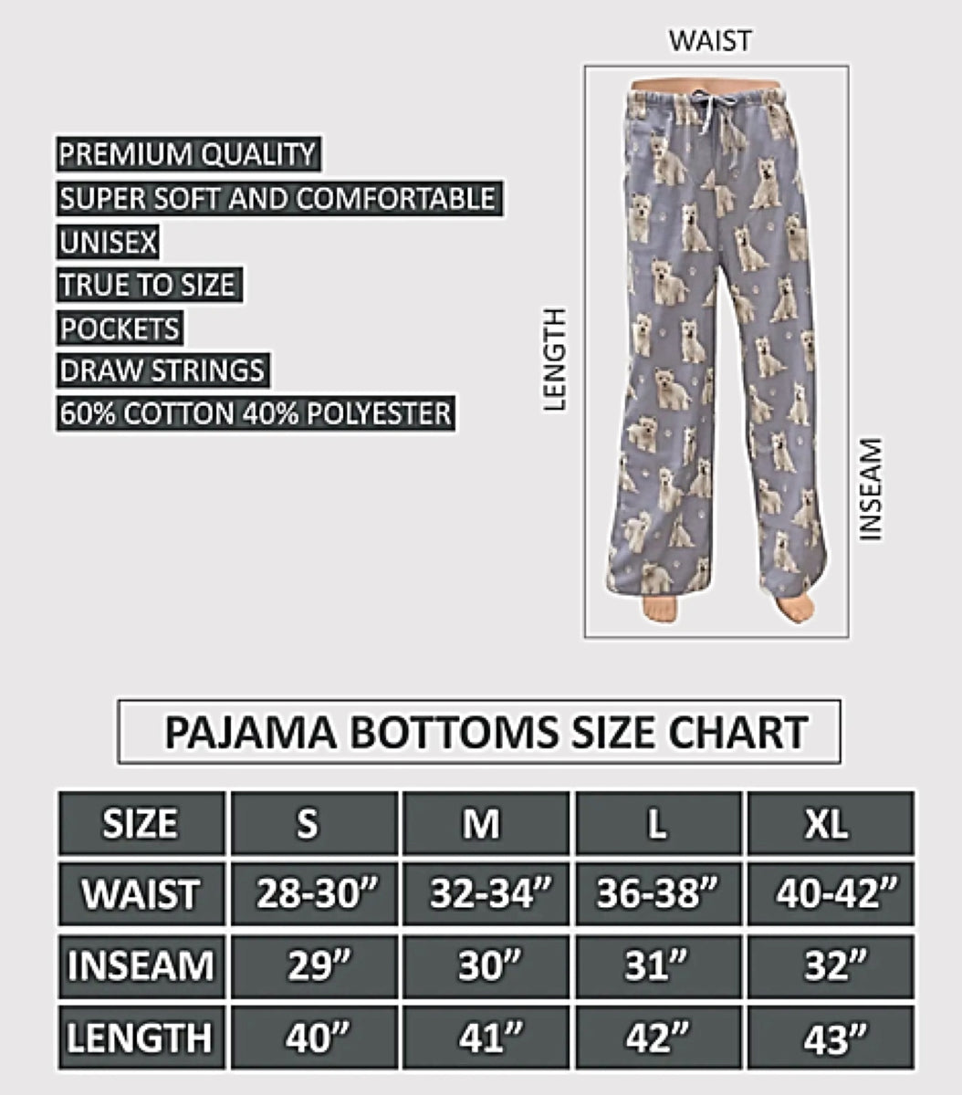 COMFIES UNISEX WELSH CORGI PAJAMA BOTTOMS E&S PETS (CHOOSE SIZE