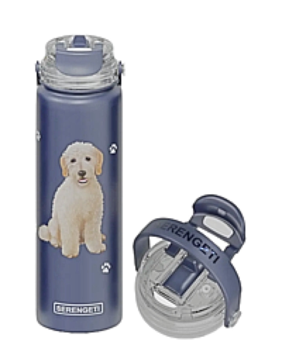 Raining Cats and Dogs Bernedoodle Serengeti Insulated Water Bottle