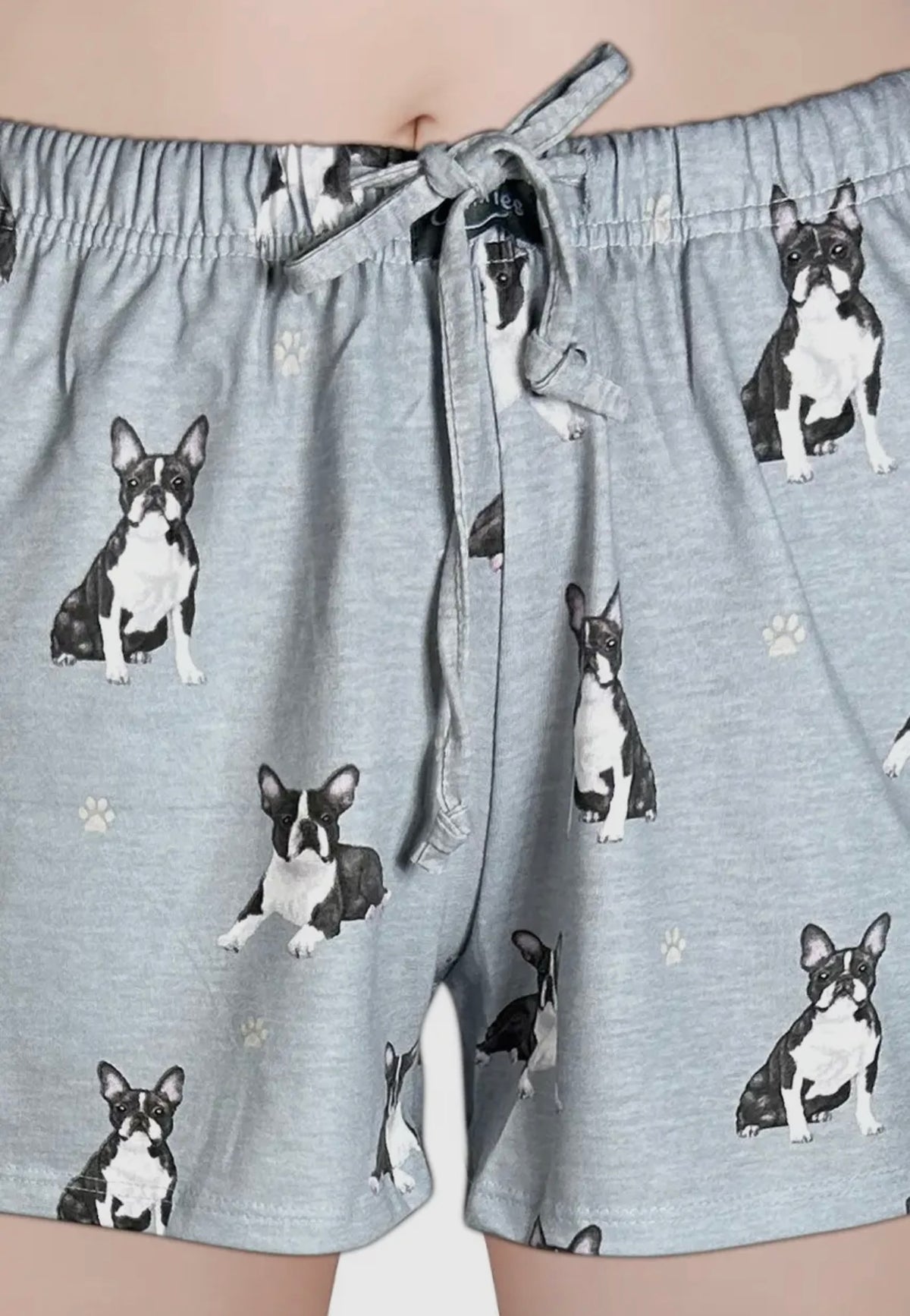 COMFIES LOUNGE PJ SHORTS Ladies BOSTON TERRIER Dog By E&S PETS - Novelty Socks And Slippers