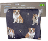 COMFIES UNISEX BULLDOG PAJAMA BOTTOMS E&S PETS (CHOOSE SIZE) - Novelty Socks And Slippers