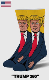 President Trump 360 Unisex Socks COOL SOCKS Brand - Novelty Socks And Slippers