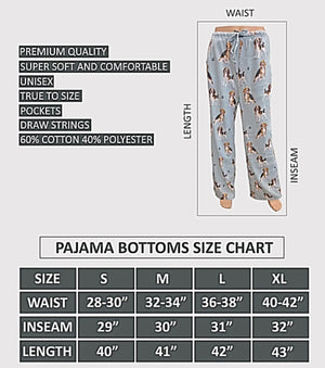 COMFIES UNISEX BEAGLE PAJAMA BOTTOMS E&S PETS (CHOOSE SIZE) - Novelty Socks for Less