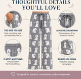 BICHON FRISE Dog Adult Unisex PAJAMA BOTTOMS COMFIES Brand By E&S PETS (CHOOSE SIZE)