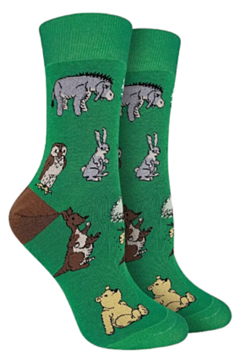 GOOD LUCK SOCK Brand Ladies WINNIE THE POOH Socks EYEORE OWL PIGLET good-luck-sock-brand-ladies-winnie-the-pooh-socks-eyeore-owl-piglet