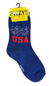 FOOZYS Brand Ladies PATRIOTIC Socks (Choose Style) - Novelty Socks And Slippers