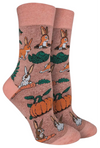 GOOD LUCK SOCK Brand Ladies RABBITS Socks - Novelty Socks And Slippers