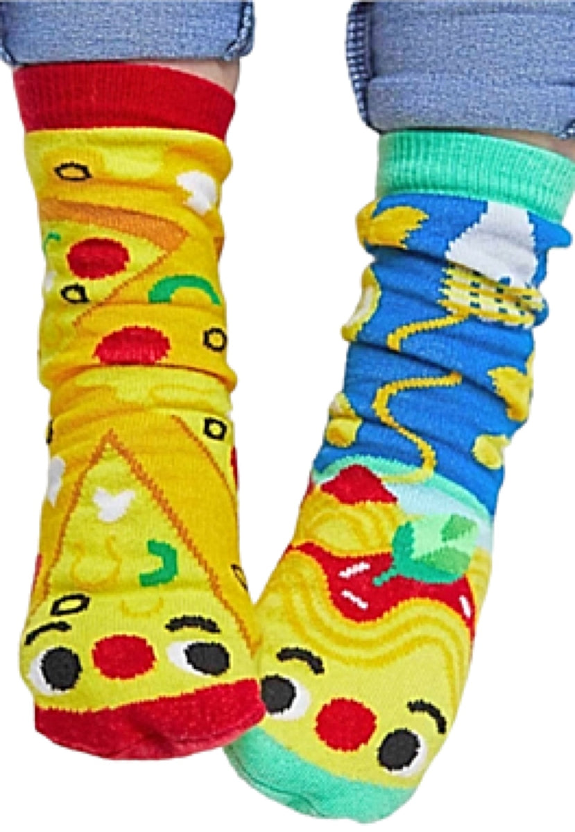 PALS SOCKS Brand Unisex GHOST & SKELETON Mismatched Gripper Bottom