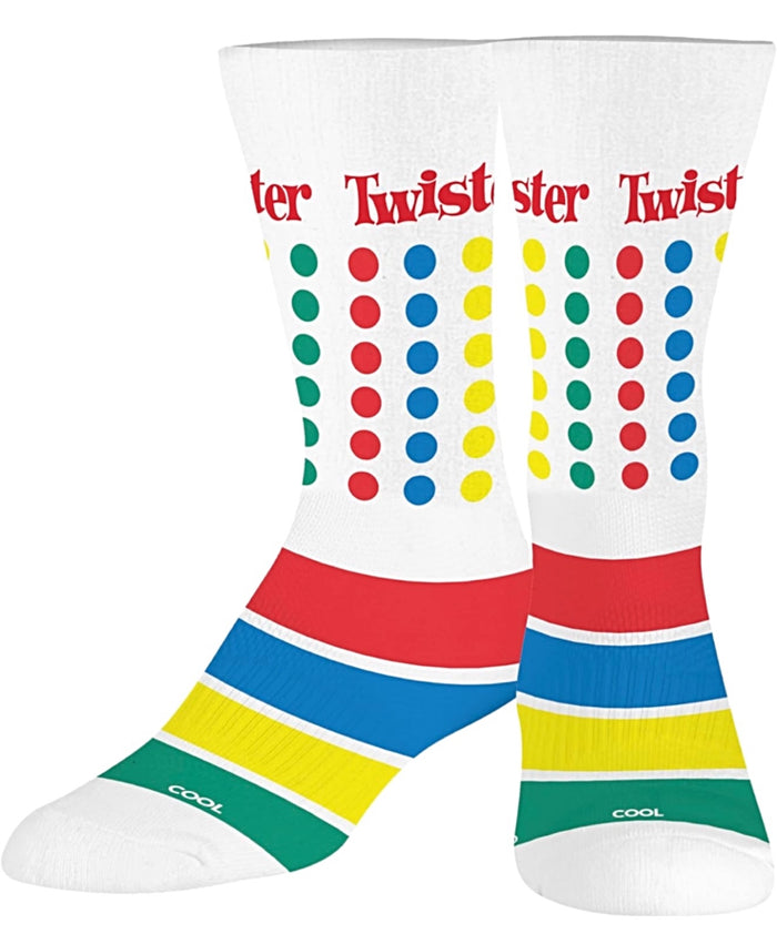 HASBRO GAME OF TWISTER Unisex Socks (CHOOSE SIZE) COOL SOCKS Brand