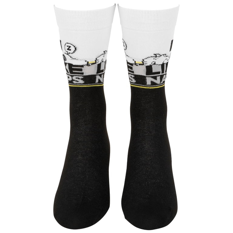 PEANUTS Men’s 2 Pair Of SNOOPY Socks ‘I LIKE NAPS’ - Novelty Socks And Slippers