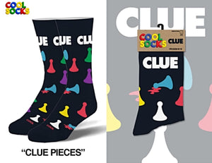 HASBRO GAME OF CLUE Unisex Socks COOL SOCKS Brand - Novelty Socks for Less