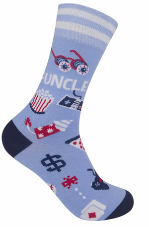 FUNATIC Brand Unisex FUNCLE Socks ‘FUN UNCLE’ - Novelty Socks And Slippers