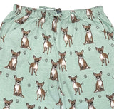 COMFIES UNISEX CHIHUAHUA PAJAMA BOTTOMS E&S PETS (CHOOSE SIZE) - Novelty Socks And Slippers