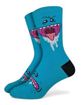 RICK & MORTY Men's Socks Good Luck Sock Brand (Choose Style) MR. POOPYBUTTHOLE, MR. MEESEEKS - Novelty Socks And Slippers