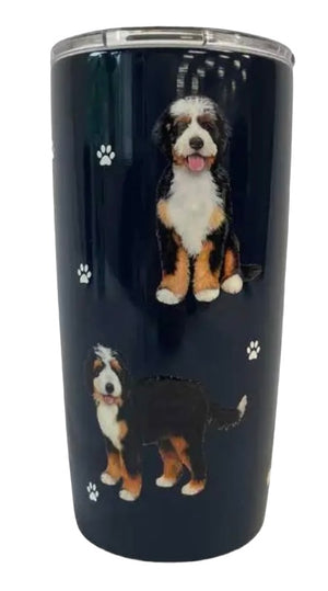 BERNADOODLE Dog Serengeti Stainless Steel Ultimate 20 Oz. Hot & Cold Tumbler - Novelty Socks And Slippers