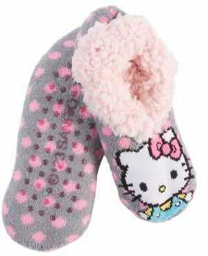 SANRIO HELLO KITTY Ladies Soft Gripper Bottom Slippers - Novelty Socks And Slippers