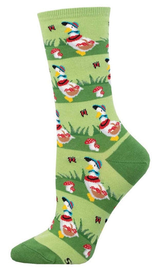 SOCKSMITH Brand Ladies FORAGING GOOSE Socks - Novelty Socks And Slippers
