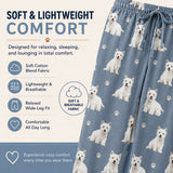 WESTIE DOG Adult Unisex PAJAMA BOTTOMS COMFIES BRAND E&S PETS (CHOOSE SIZE)