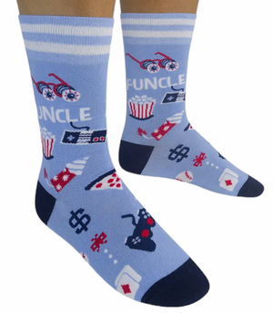 FUNATIC Brand Unisex FUNCLE Socks ‘FUN UNCLE’ - Novelty Socks And Slippers