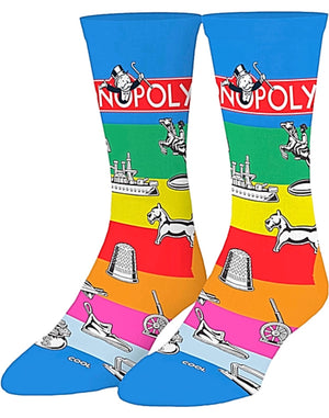 MONOPOLY GAME PIECES Unisex Socks (CHOOSE SIZE) COOL SOCKS Brand - Novelty Socks for Less