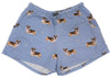 COMFIES Brand LOUNGE PJ SHORTS Ladies WELSH CORGI Dog Lounge PJ Shorts By E&S PETS - Novelty Socks And Slippers